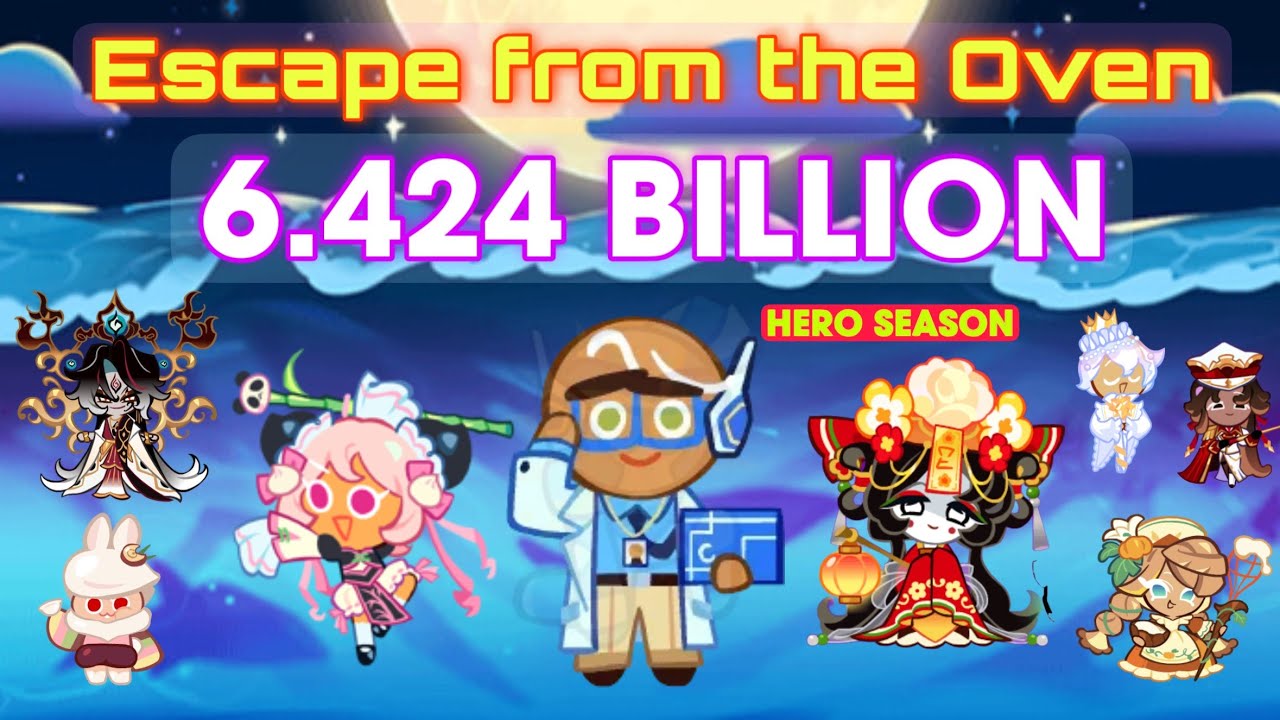 CookieRun OvenBreak | Побег из печи (Героический сезон) 6.424B Полный забег | GPZ