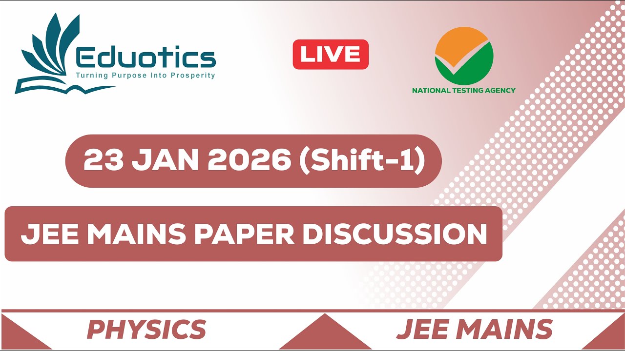 JEE Mains 2026 Shift-1 (23 JAN 2026) Memory Based Physics