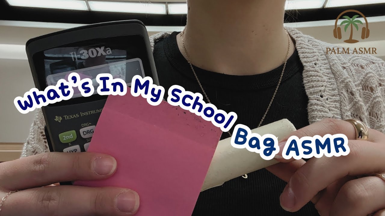 ⁉️What’s In My School Bag ASMR