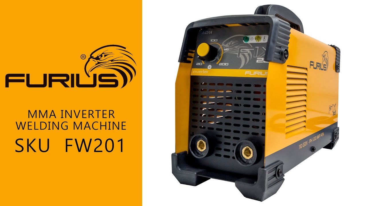Furius inverter FIX201 - 200 Amp. Equipo de Soldadura Inversor SMAW -  YouTube