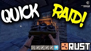QUICK EARLY GAME RAID! Rust Solo Survival Gameplay #49