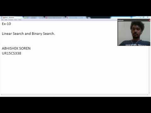 binary search and linear search