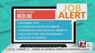 CBS 17 Job Alert - Medline hiring event
