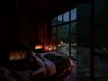 Noche de lluvia junto al fuego en cabaña del bosque #sleepaid #naturalsounds