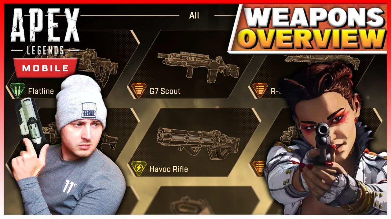Apex Legends: Mobile | All Weapons Overview (Skins + Stats)