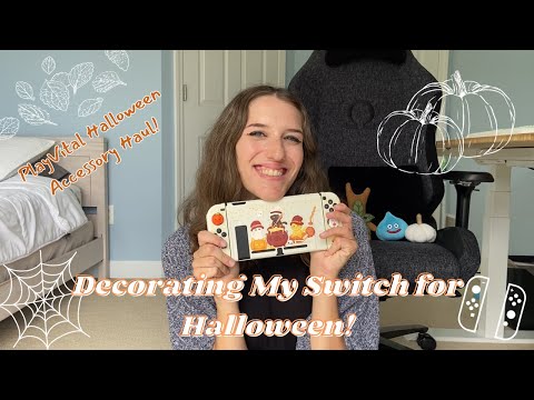 Decorating My Switch for Halloween! | PlayVital Halloween Accessory Haul🎃