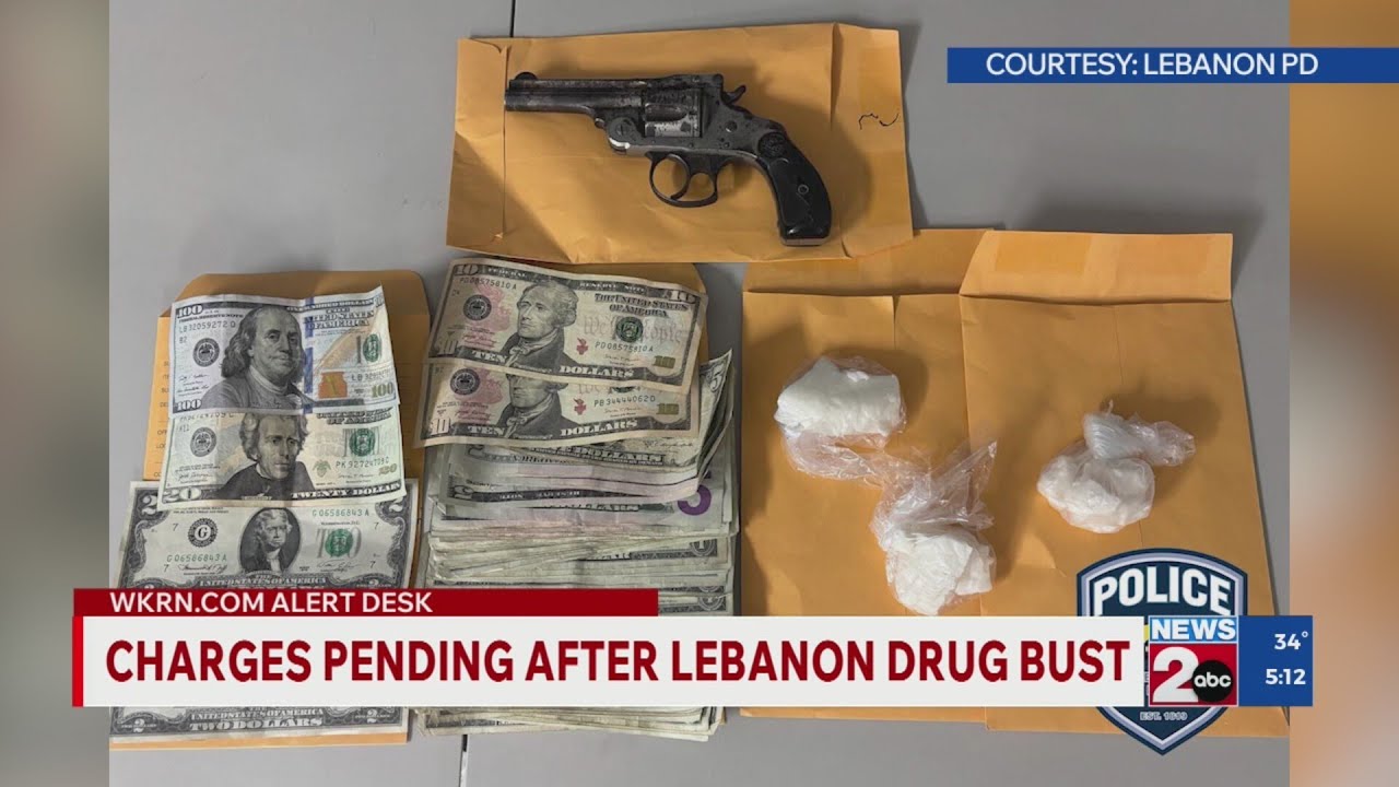 Charges pending after Lebanon drug bust - YouTube