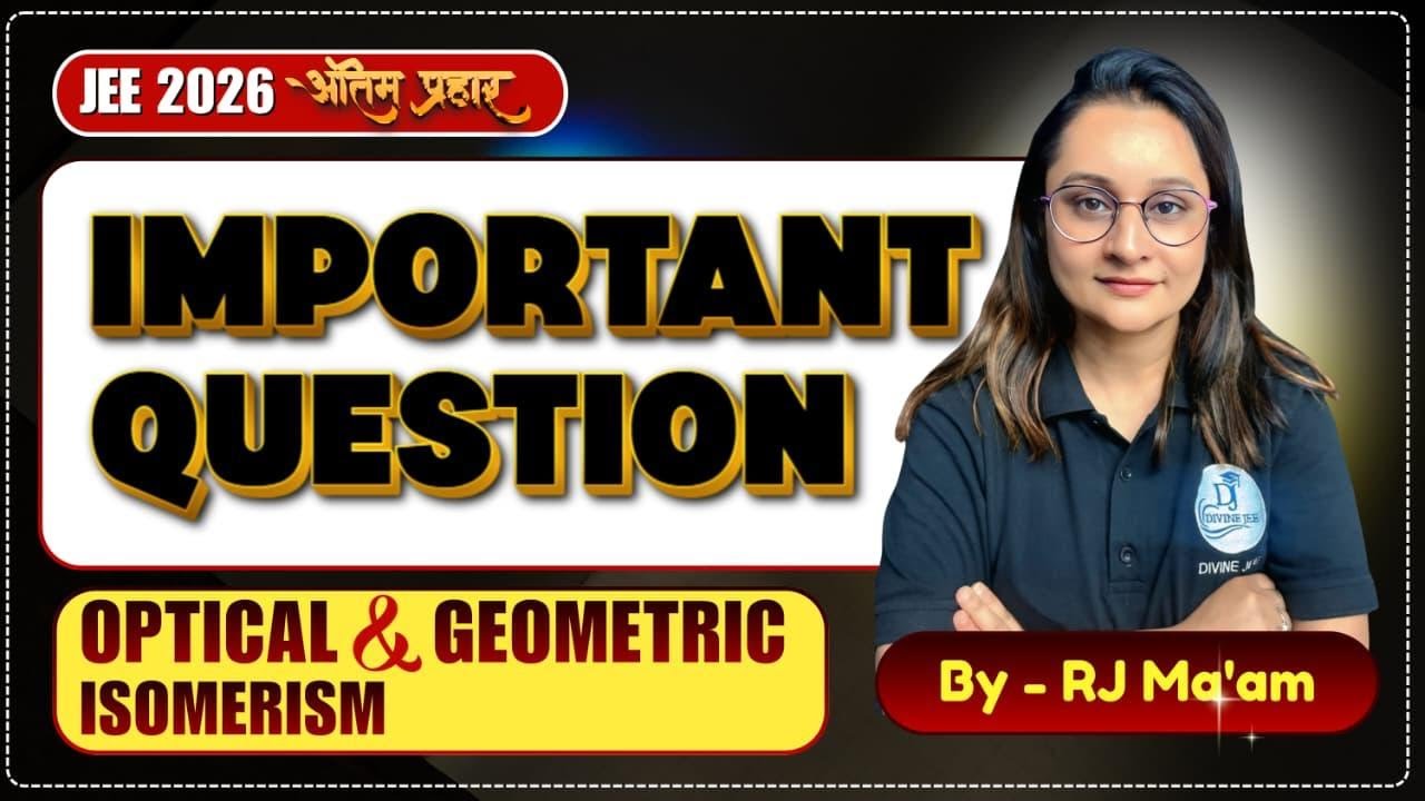 Optical & Geometrical Isomerism – Most Important Questions for JEE Mains + Advanced