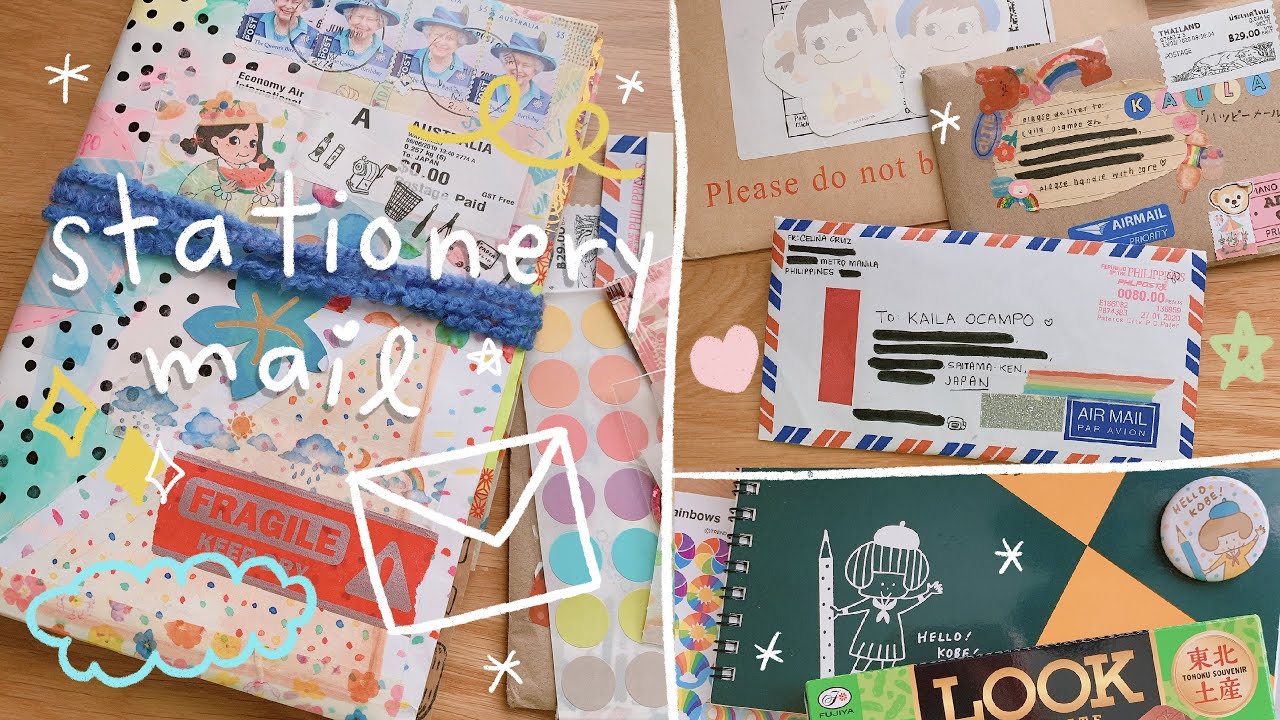 Journal With Me | Opening Happy Mail From Japan, Thailand, Philippines, & UK! 💌 | Rainbowholic