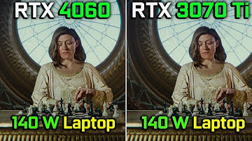 RTX 4060 Laptop (140W) vs RTX 3070 Ti Laptop (140W) | Unity Engine Enemies Tech Demo 1440p