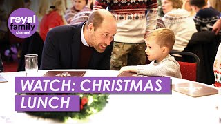 WATCH: Prince William Attends Christmas Event With Soldiers' Families