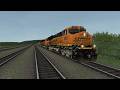 (Open Rails) BNSF Freight Train run from Everett Yard to West Goldbar in GE ES44AC locomotive!