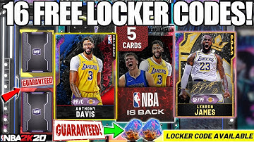 16 LOCKER CODES FOR GUARANTEED FREE GALAXY OPALS, PACKS AND EVERY LOCKER CODE IN NBA 2K20 MYTEAM