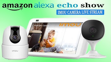 Imou wifi camera live view on amazon alexa echo show linking imou skill with alexa app