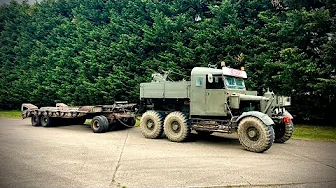 Collecting a WW2 TANK Transporter Trailer Nearly ends in DISASTER!   - Scammell Pioneer -
