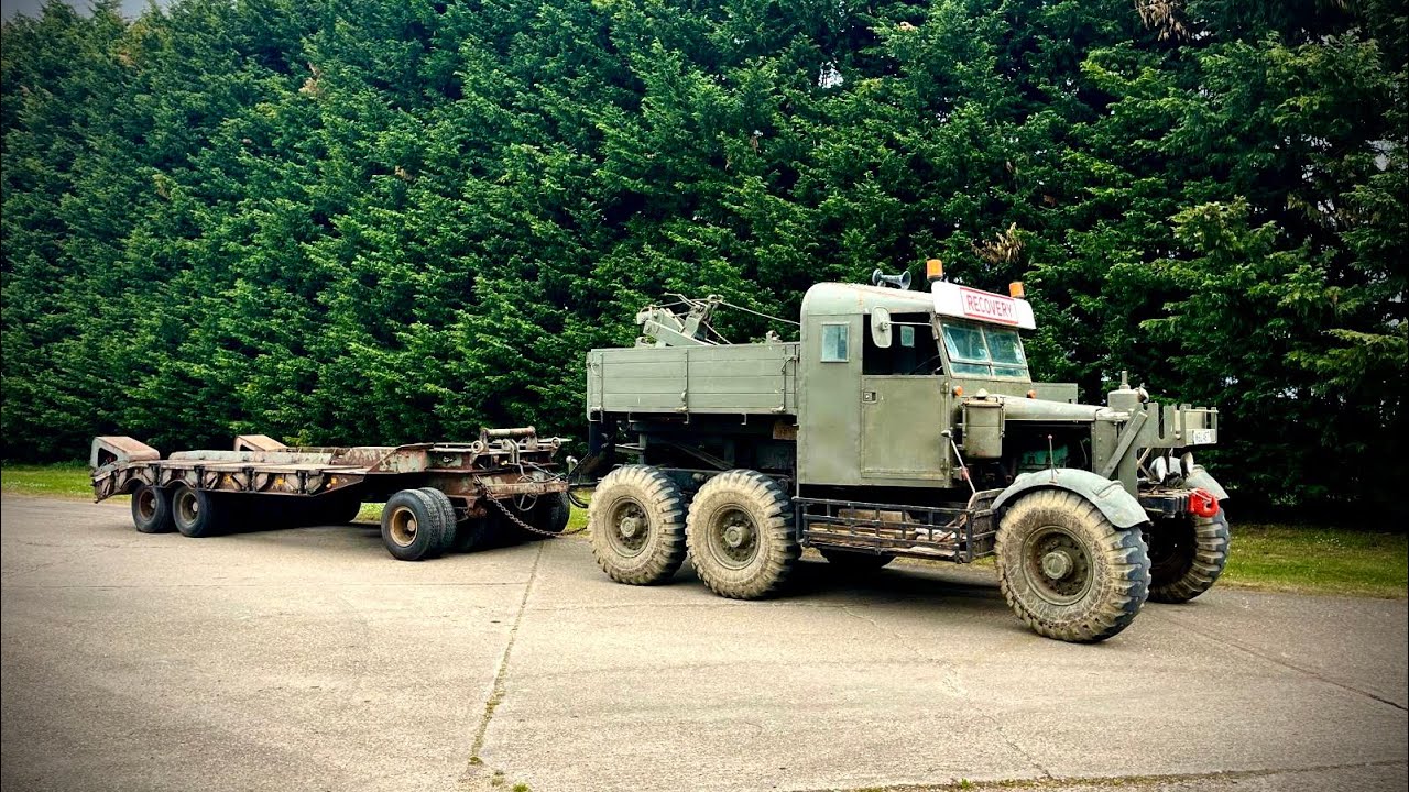 Collecting a WW2 TANK Transporter Trailer Nearly ends in DISASTER!   - Scammell Pioneer -