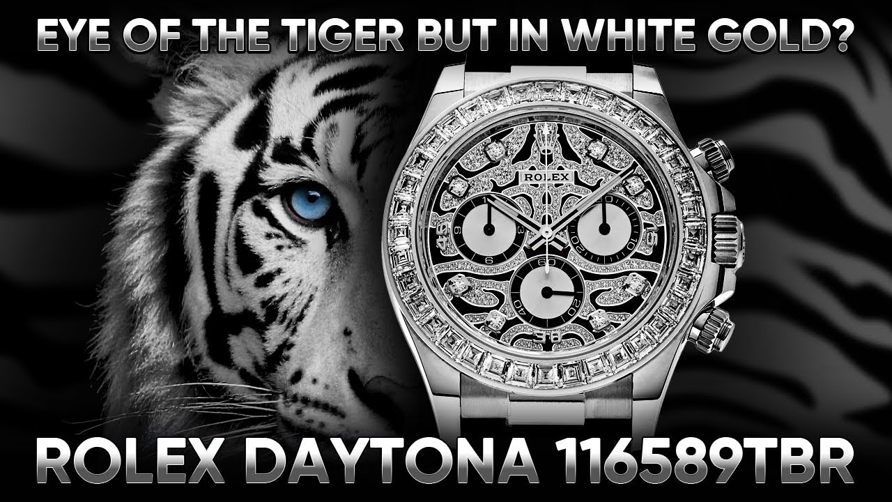 Eye of the tiger but in white gold? Rolex Daytona 116589TBR - YouTube