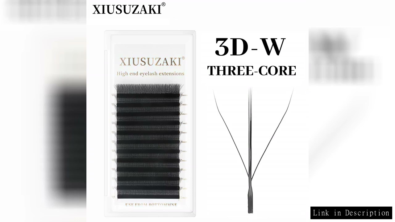 XIUSUZAKI 3D W Three-Core Triple Tips Eyelashes W Shape Eyelash Extensions Blister Natural Premade F