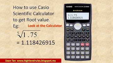 How to Use Casio fx-570MS to calculate for Exponential and Root Values.