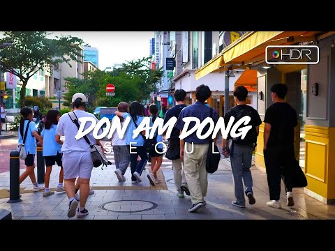 [4K｜ASMR] Seoul｜Donam-dong😀Lovely Sunny Saturday Afternoon in a ...