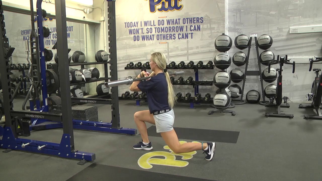 Front Rack Reverse Lunge - YouTube