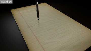 Blender 2.92 pen writing on paper ( cycles)