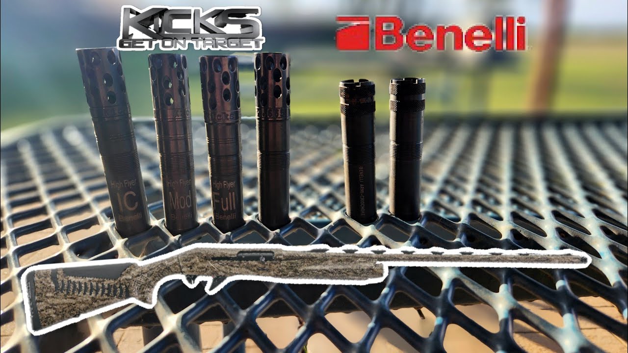 Benelli Super Black Eagle 3 pattern test w/ Kicks and factory chokes.