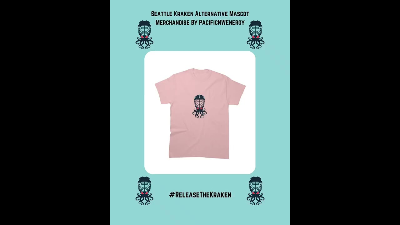 Seattle Kraken Alternative Mascot Merchandise By PacificNWEnergy 🏒🐙