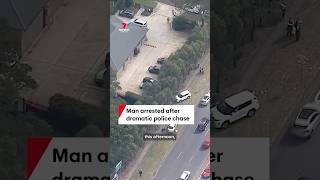 Man arrested after dramatic police chase through Sydney's west ends at Minchinbury