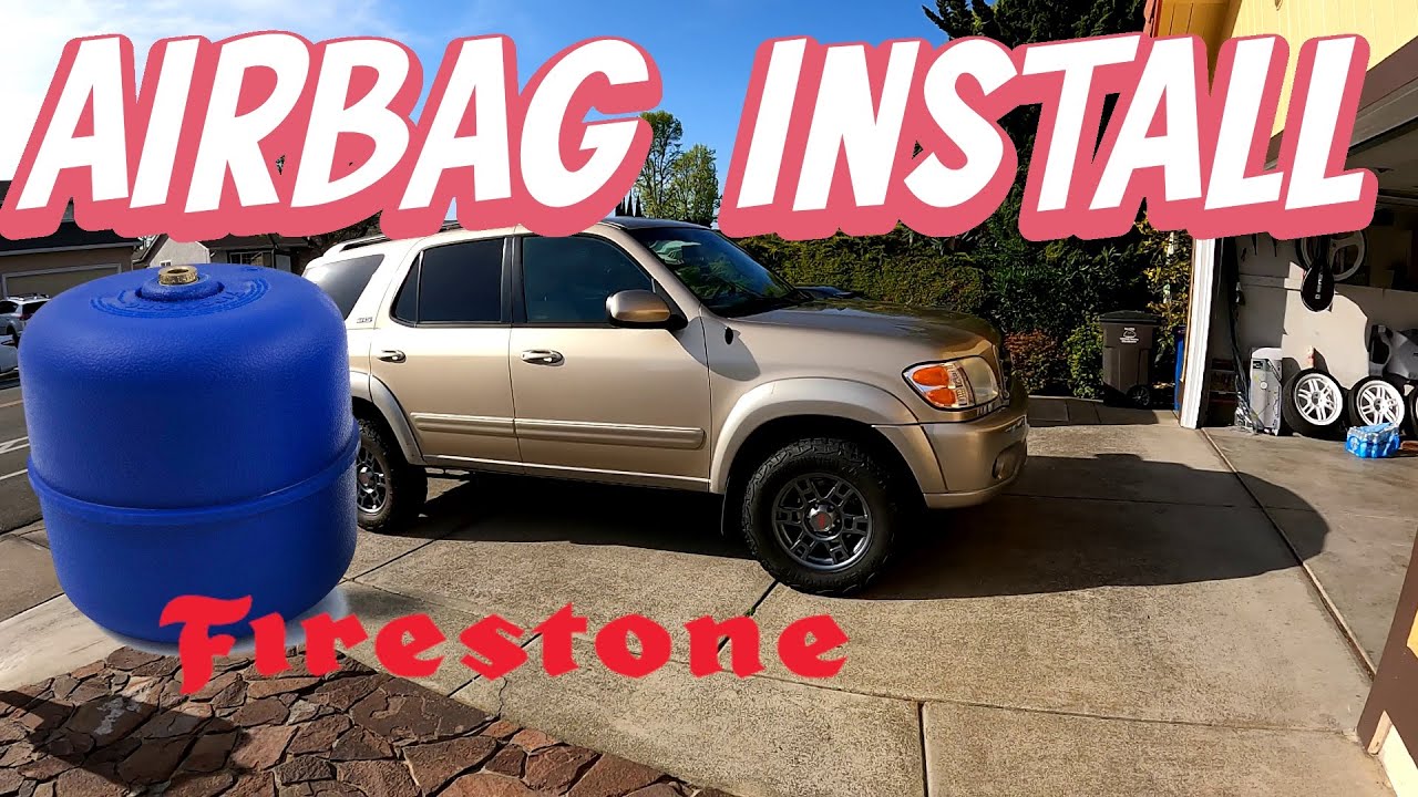 How to Install Air Bags For Towing! 1st Gen Toyota Sequoia! YouTube