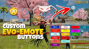 How to Create Emote Button in Freefire Craftland