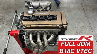 Rebuilding JDM B18C TypeR Engine // 1992 Honda Civic VX Build Project (Ep 5)