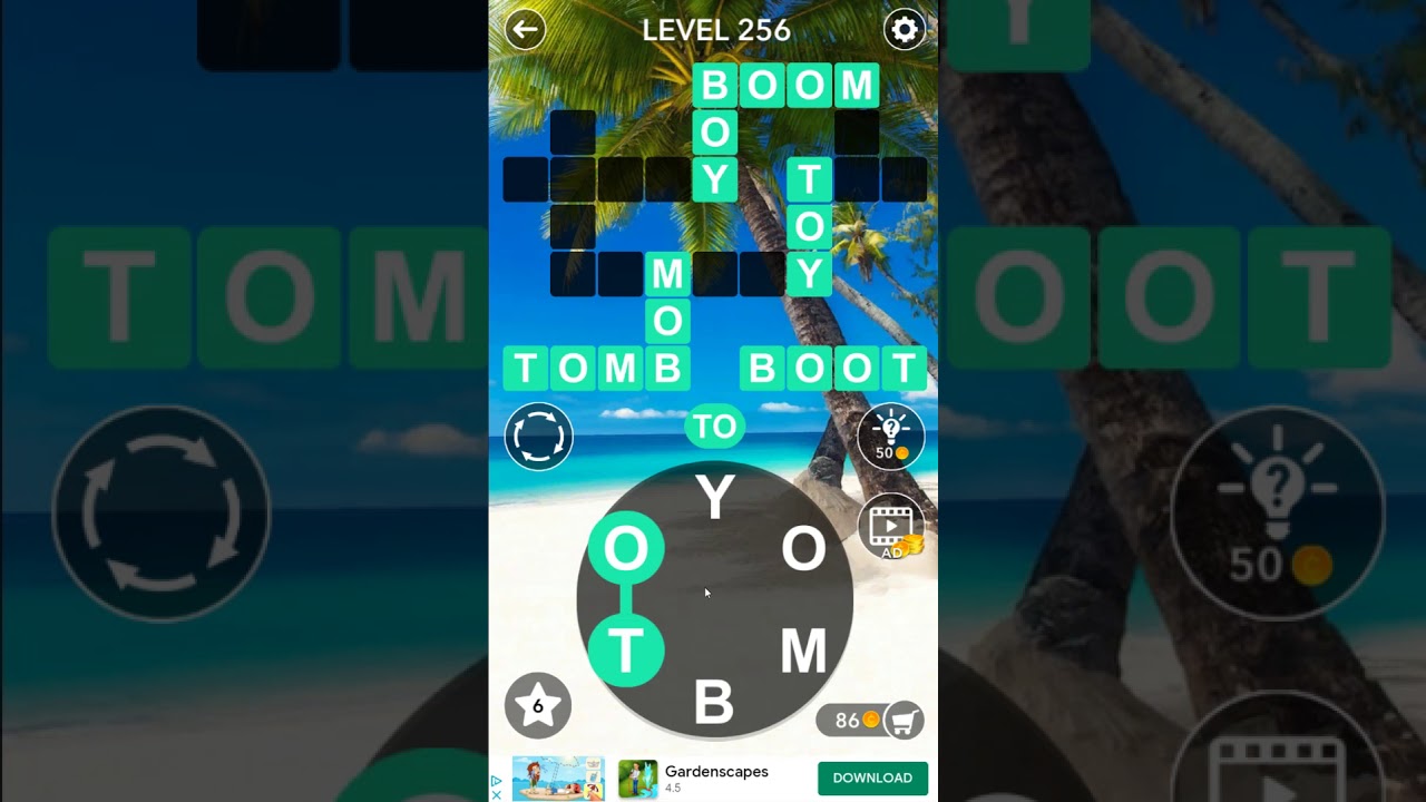 Word Crossword Search level 256