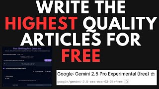 How I Write & Rank ALL My Articles For Completely FREE (literally $0)