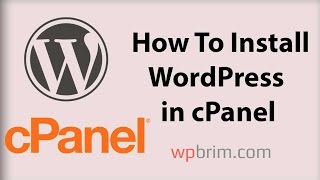 WordPress Tutorial for Beginners Step by Step 2017 - How To Install WordPress In cPanel part 0
