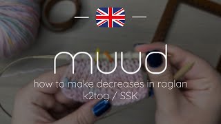 How to make decreases in raglan - English | muud