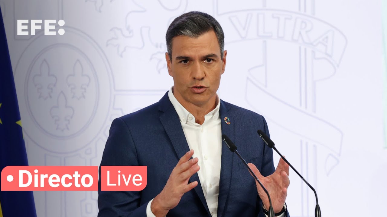🔴📡 Rueda de Prensa de Pedro Sánchez tras la ronda de consultas de S.M ...