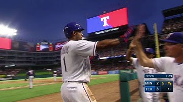 MIN@TEX: Choo singles to center to put the Rangers up