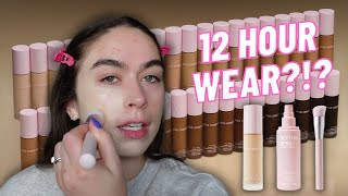 WEAR TEST + REVIEW of the NEW Kylie Cosmetics Power Plush Longwear Foundation