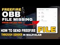 Freefire file missing problem solved  how to send freefire file through xender  malayalam