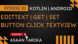 EditText in Android Tutorial | Get | Set Values &amp; Button Click Event | TextView | Android Studio 📱