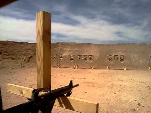 M-16 on 3 round burst.