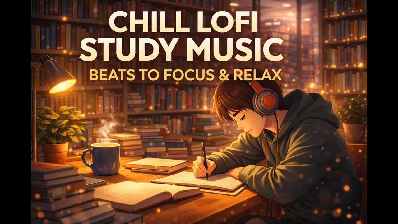 Chill Lofi Study Music – Beats to Focus & Relax | Deep Focus Music for Studying & Work (1h 37m)