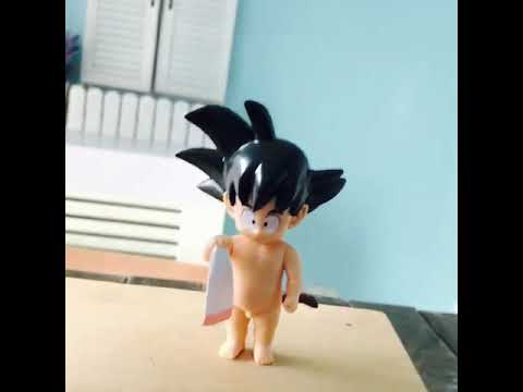 Dragon Ball Z Baby Goku Shower Naked Nude Figurine - YouTube