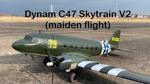 Dynam C47 Skytrain V2 (maiden flight)