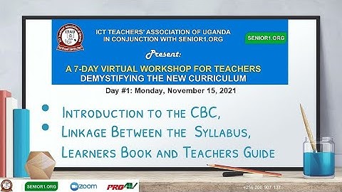 Demystifying the CBC: Linkage of Syllabus, Learners Book, Teachers Guide of the New Curriculum