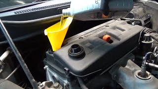 2012 Honda Civic Lx Maintenance - Oil Change - Oil Service - Oil Filter Engine Oil Replacement