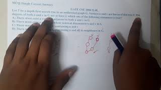 GATE CSE 2006 Q 48 || Graph ||Data Structure || GATE Insights Version: CSE
