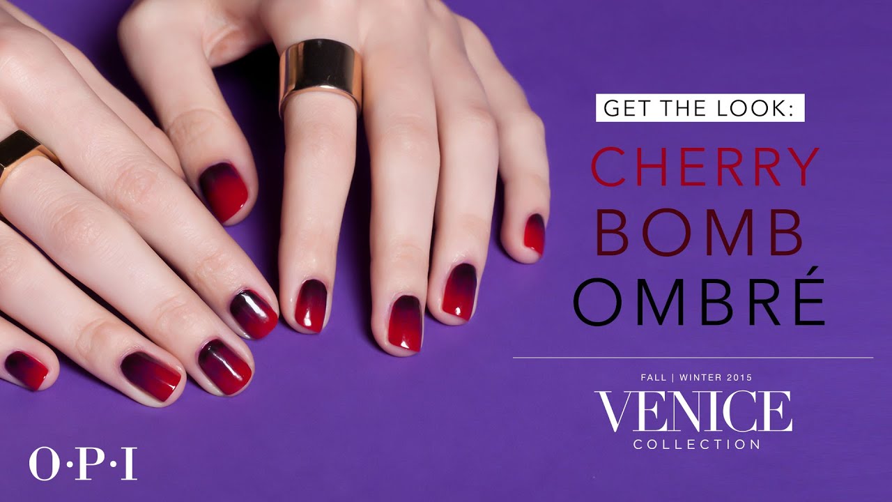 Opi Venice Collection Nail Art Cherry Ombre You Opi Venice Collection Nail Art Cherry Ombre