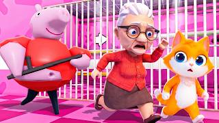 Cat Escapes From PEPPA PIG PRISON In Roblox!